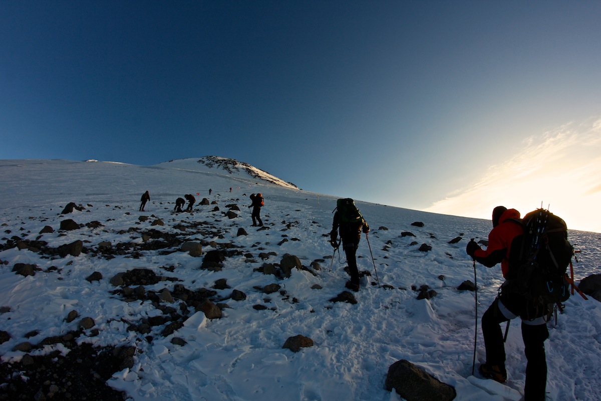 Elbrus South to North Traverse
