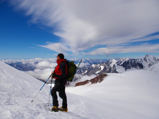 climb Kazbek and Elbrus