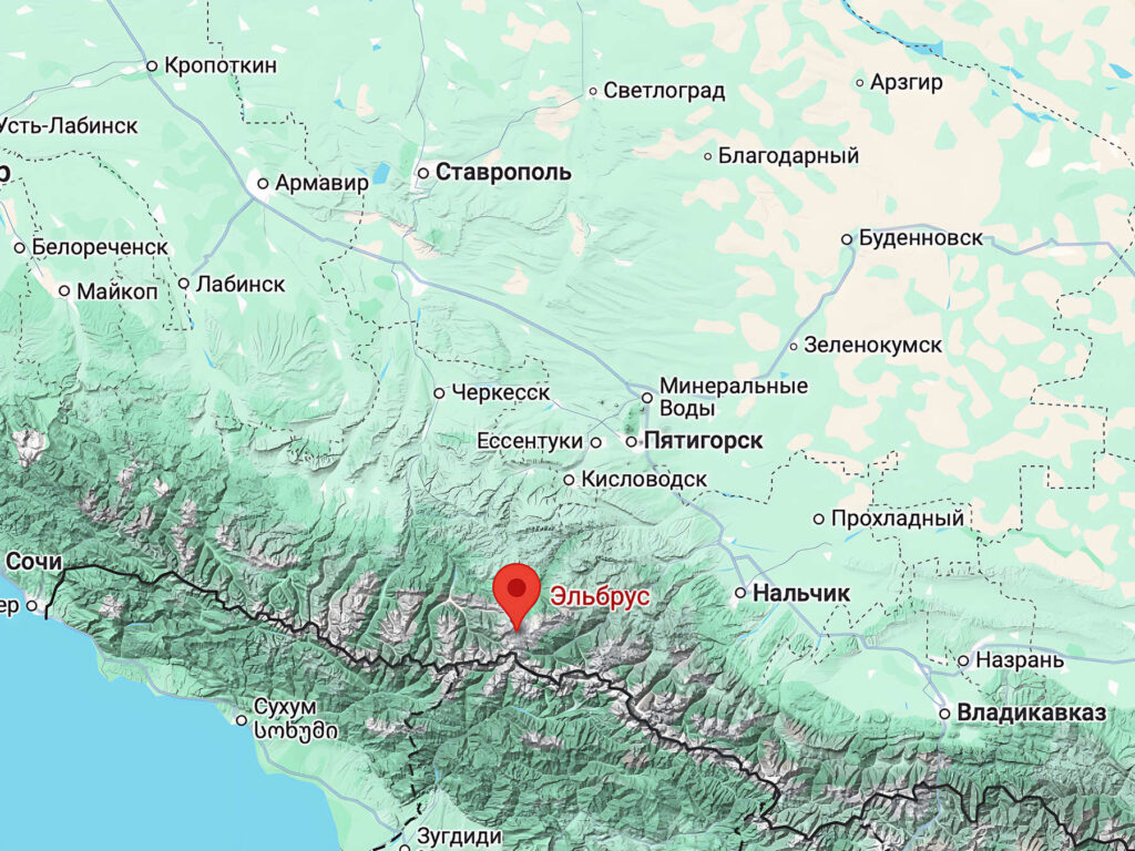 Elbrus on the map 2