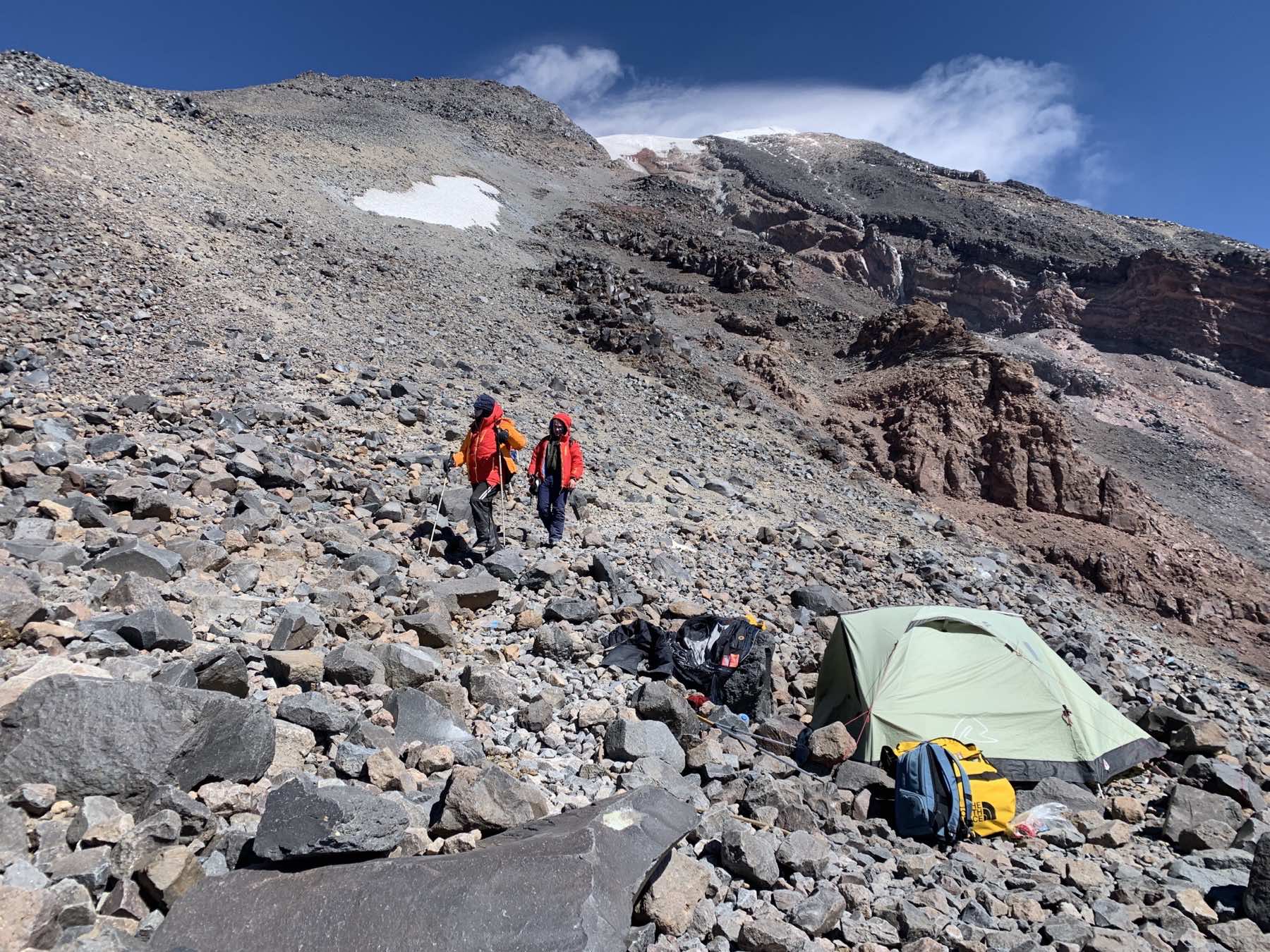 Tented camp on the slope of Ararat